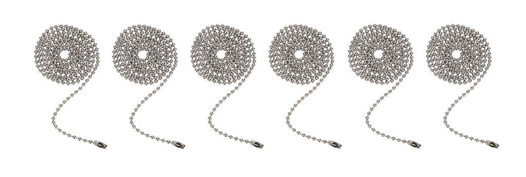 Aspen Creative 21303-2 3 Feet Beaded Pull Chain with Connector in Oil Rubbed Bronze, 2 Pack