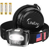LIFEEZY LED Headlamp – Super Bright, Waterproof, Top Quality L660 Flashlight Headlamps – 7 Modes with Red Safety Light – Camping, Running, Head Lamp – Batteries Included – Adjustable for Adults and Kids