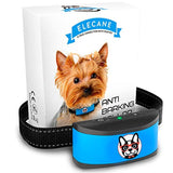 ELECANE Small Dog Bark Collar Rechargeable - Anti Barking Collar for Small Dogs - Smallest Most Humane Stop Barking Collar - Dog Training No Shock Bark Collar Waterproof - Safe Pet Bark Control Device (Blue)