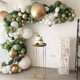 DUBEDAT 146Pcs Avocado Green Balloons Garland Arch Kit Retro Green Chorme Gold Latex Globos Birthday Valentine Wedding Party Decors 2021
