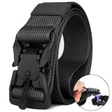 IDEATECH Tactical Belt, 3.8 cm, Quick Release Heavy Duty Tactical Belt for Men, Tactical Belt for Cargo Trousers, Men, Black Magnetic, M Waist 36-42 Inches