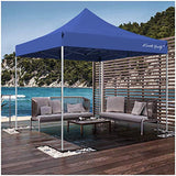 Kamots Beauty Pop Up Canopy Outdoor Tent - Canopy Tent 10x10,Commercial Instant Canopies Tent with Heavy Duty Roller Bag,Bonus 4 Canopy Sand Bags,4 Pulling Rope,8 Anchor Nail (Navy Blue)