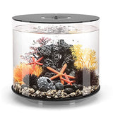 SeaClear Tube 35 Aquarium with MCR - 9.2 Gallon, Black