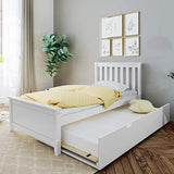 Max & Lily Bed with Trundle, Twin, White