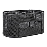 Greenco Store Desk Organizer Mesh Desktop Office Supplies Caddy Pen Holder Stationery with Drawer