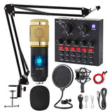 DX LOVER Podcast Equipment Bundle, with Professional Cardioid Pickup Podcast Microphone (120kHz/24 bit) and Mixing Board, Compatible with PC/Laptop/Smartphone, is Prefect for Streaming/Podcasting/Gaming…