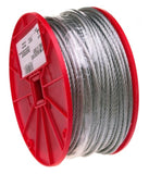 BLIKA  -7000627 Galvanized Steel Wire Rope, 7x19 Strand Core, 3/16
