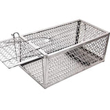 Lulu Home Mouse Trap, Humane Live Mouse Cage Trap for Mice, Rats, One Door Catch and Release, Silver