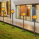 Cosyzone Solar Torch Light 4 PCS Waterproof Flickering Flames Solar Torch Light with Auto On/Off Dusk to Dawn for Yard Garden Pathway Driveway