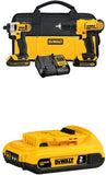 DEWALT 20V Max Cordless Drill Combo Kit, 2-Tool (DCK240C2),Yellow/Black Drill Driver/Impact Combo Kit