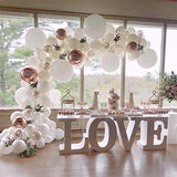 DUBEDAT White Balloon Garland Kit Rose Gold balloon Arch Wedding Deco Bridal Shower Baby Birthday Party Decoration