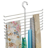 YYST Classico Spine Closet Organizer Hanger, Hanging Storage Ideal for Bedrooms, Mudrooms, Dorm Rooms, No Hardware Required, Scarf Holder
