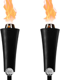 Outland Living Gas Tiki Style Torch - Easily Transform Your Place Into an Elegant Paradise with this Portable 71 inch Long Burning Torch Lighting That Will Compliment any Yard, Pathway, Backyard