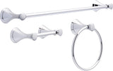 MESEVEN CLL63-PC Carlisle 3 Piece Bath Hardware Kit, Chrome