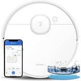 ECOVACS Deebot OZMO N7 Robot Vacuum and Mop Cleaner, Laser Navigation, Lidar-Assisted Object Avoidance, 2300Pa Suction, Multi-Floor Map, Selective Room Cleaning, No-go Zones and No-mop Zones (White)