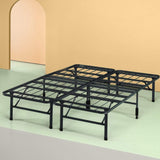 Zinus Shawn 14 Inch SmartBase Mattress Foundation in Narrow Twin / Cot size / 30” x 75” / Platform Bed Frame / Box Spring Replacement