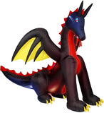 Poptrend 8.5 ft Fire Ghost Yard Motion Flame Light for 3D Holiday Lawn Décor Large Blow Up Halloween Party Outdoor Inflatable Scary Decoration