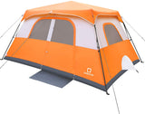 OT QOMOTOP 6/8/10 Person Instant Cabin Tent with Rainfly, 60s Easy Setup, Waterproof Tents for Camping, Advanced Vent Design, Electrical Cord Access Port and Door Mat
