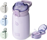 BOTTLE BOTTLE Kids Water Bottles for school 12 oz Stainless Steel Water bottle with Leak Proof Lid Double Wall Vacuum Kids Insulated Water Bottle Keeps Hot and Cold Best Gift Back to School(purple)