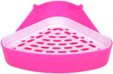 None/Brand Triangle Potty Trainer Corner, Pet Toilet Small Animal Litter Box for Hamster Rabbit Bunny Chinchilla Guinea Pig Ferret Gerbil
