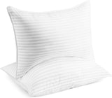 Beckham Luxury Linens Hotel Collection Bed Pillows for Sleeping - King Size, Set of 2 - Soft, Cooling, Luxury Gel Pillow for Back, Stomach or Side Sleepers