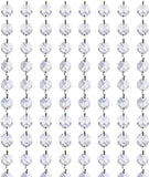 Crystal Acrylic Gems Bead Garland Strands, KinHom 16 Feet Hanging Clear 14mm Daimond Beads Chain Garlands for Manzanita Tree Centerpiece, Chandelier Bead Lamp Chain, Christmas/Wedding Party Decoration