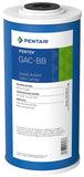 Pentair Pentek GAC-BB Big Blue Carbon Water Filter, 10-Inch, Whole House Heavy Duty Granular Activated Carbon (GAC) Replacement Cartridge, 10
