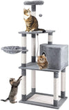 ScratchMe 59 inch Cat Tree Condo with Scratching Post Platform