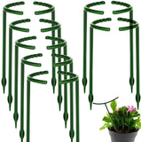 None/Brand Plant Support Plant Stakes Half Round Plant Support Ring Garden Flower Support Plant Support Stakes for Tomato, Hydrangea, Indoor Plants, 18 Packs 6.3