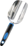 Sinoer Transplanter Trowel, Soil Scoop - Extra Large Aluminum Scoop for Soil, Fertilizer, Feed Scoop - Double Size Moves 2X Volume - Bend-Proof - Comfort Grip Handle