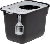 IRIS USA Top Entry Cat Litter Box with Cat Litter Scoop
