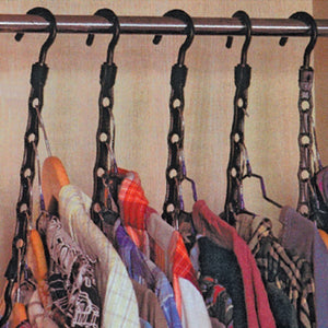 YYST 10 Pc Space saver hangers closet organizing racks multiple clothes hanger holder
