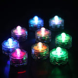 Rhytsing Set of 12 Submersible Led Light, Waterproof Underwater Wedding Tealight, Multi-Color Changing Light, Batteries Included