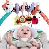 FPVERA Baby Car Seat Stroller Toys - Baby Spiral Toys Babies Car Seat Toy Infant Crib Hanging Toys Rattle Activity Toys for Stroller Newborn Stroller Toys for Kids Boys Girls 0-12 Months