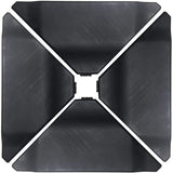 Abba Patio 4Pcs Offset Umbrella Base Plastic Cantilever Base Weights Plate Set, Water&Sand Filled Umbrella Base for Cantilever Offset Patio Umbrella, 180lb Black