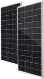 HQST Solar Panel 4pcs 100 Watt 12V Monocrystalline Solar Panel with Solar Connectors , High Efficiency Module PV Power for Battery Charging Boat, Caravan, RV and Any Other Off Grid Applications
