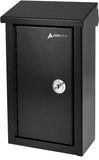 Adir  Outdoor Large Key Drop Box - Commercial Grade Heavy-Duty Storage Box - Safe & Secure Parcel & Packages - for Home & Business Use (Black)