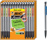 BIC Xtra-Smooth Mechanical Pencil, Medium Point (0.7 mm), 40-Count , Black