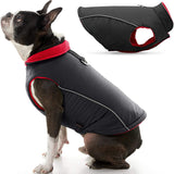 Feeke Sports Vest Dog Jacket - Reflective Dog Vest with D Ring Leash - Warm Fleece Lined Small Dog Sweater, Hook and Loop Closure - Dog Clothes for Small Dogs Boy or Girl for Indoor and Outdoor Use