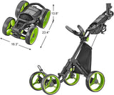 CaddyTek Explorer V8 - SuperLite 4 Wheel Golf Push Cart, Explorer Version 8