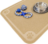 Cavalier Pets, Dog Bowl Mat for Cat and Dog Bowls, Silicone Non-Slip Absorbent Waterproof Dog Food Mat, Easy to Clean, Unique Paw Design