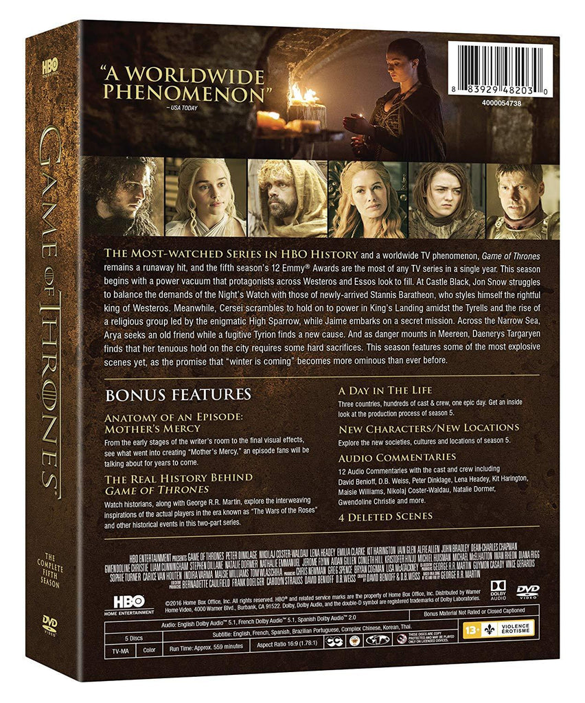Game of Thrones S5 (DVD)