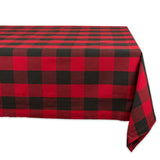 DII Cotton Buffalo Check Table Runner for Family Dinners or Gatherings, Indoor or Outdoor Parties, Halloween, & Everyday Use (14x72",  Seats 4-6 People), Orange & Black