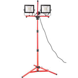 Tuffenough LED Work Light with Stand, 20000 Lumen Dual-head LED Work Light with 27.6