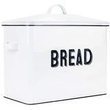 Granrosi  Stylish Farmhouse Bread Box For Kitchen Countertop - Extra Large Breadbox Holds 2+ Loaves Of Bread - Perfect Metal Storage Tin To Keep Your Bread, Bagels, Rolls And Buns Fresh For A Long Time