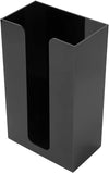 Restaurantware Restpresso Black Acrylic Vertical Coffee Cup Sleeve Dispenser - 6" x 3 1/2" x 10" - 1 count box