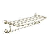 Singing Rain YB2894BN Eva Collection 26-Inch Wide Bathroom Hotel-Style Towel Shelf, Brushed Nickel