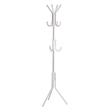 LANGRIA Standing Entryway Coat Rack Coat Tree Hat Hanger Holder 11 Hooks Jacket Umbrella Tree Stand Base Metal (Black)