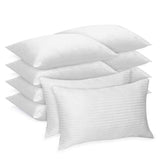 LB LAURA BENASSE LIVE THE DESIGN   Luxury Queen Pillows 10 Pack, Pillows for Sleeping with Cotton Cover, Hotel Pillows for Side Back & Stomach Sleepers, Down Alternative Microfiber Soft Plush Washable Hypoallergenic Pillows Set of 10