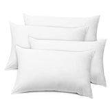 LB LAURA BENASSE LIVE THE DESIGN Elite Bed Pillows Queen Size Set of 4, Hotel Pillows for Sleeping 4 Pack, Hypoallergenic Down Alternative Microfiber Soft Plush Washable Pillow Inserts